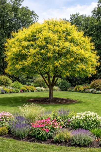 Золоте дощове дерево солітер